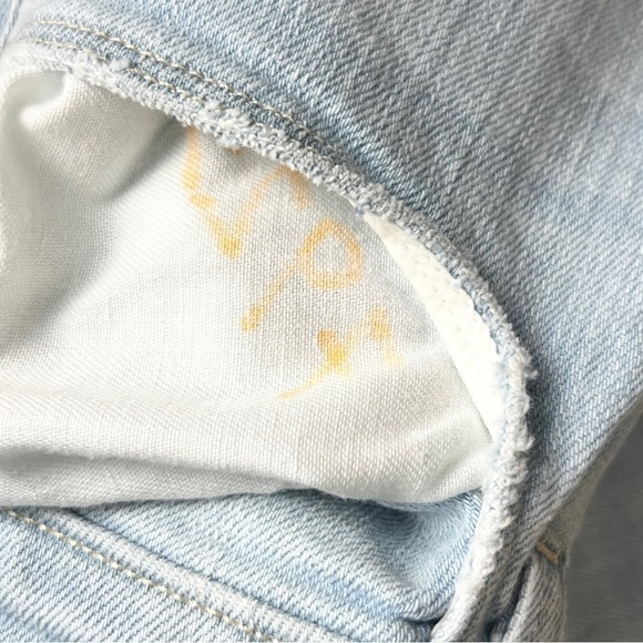 NWT L’AGENCE 90s High Rise Distressed Denim Ankle Crop Fray Hem Straight Jean 25 - Picture 10 of 10